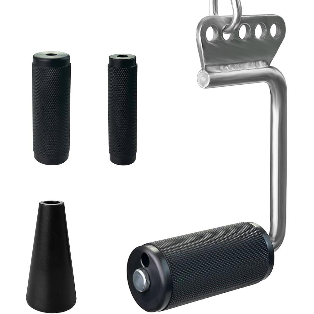 imageArm Wrestling Handles Thick Armwresting Training Equipment LAT Pulldown Attachments D Handle V Bar Cable Machine Attachments Gym Handles for Forearm Wrist Strength Training4 IN 1 GRIP