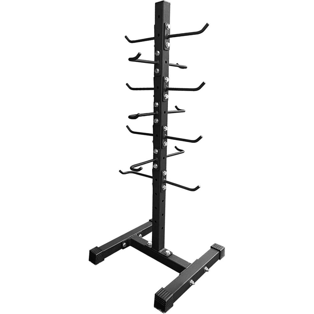 imageBLUSLM Cable Attachment Rack for Lat Pull Down Bar Heavy Duty Steel Lat Bar Organizer Gym Storage Rack for LAT Pulldown Attachments