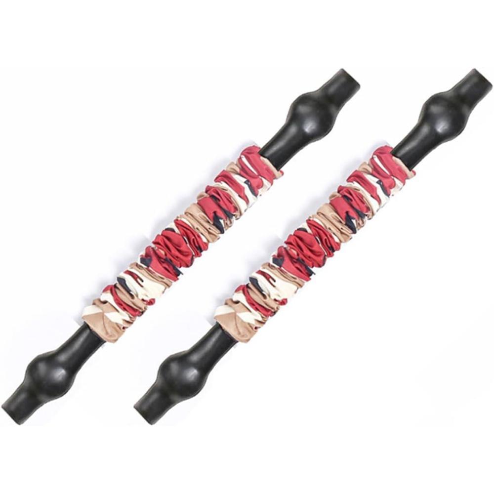 imageINNSTAR Cable Handles Gym Equipment Resistance Band Handles with Solid ABS Core Grips D Handle Cable Attachment Heavy Duty Exercise Handles Cable Machine HandlesBench Press Band Camo Red10 Inches