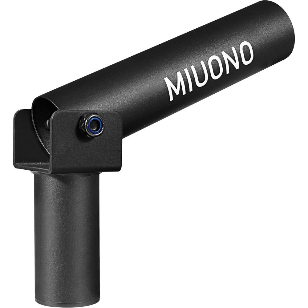 imageMIUONO Landmine Attachment for Barbell T Bar Row Attachment Fit for 2 Olympic Bar Full 360 Swivel for Back or FullBody Workout Home Gym Equipment