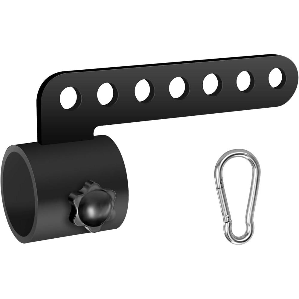 imageOMMUU Belt Squat Bar Machine Attachment for 2 inch Olympic Barbell BarLandmine DHandle Cable T Bar Row Attachment for Squat Rack Home Gym Workout