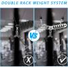 Double to Single Adaptor Plate for Cable Pulley Machines Durable Solid Stainless Steel with 3 Carabiners Suitable for Dual Cable Machines LAT Pulldown, Shoulder & Biceps Exercises(Multi-Slot)