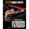 MANUEKLEAR Tricep Rope Cable Attachment Handles, Greater Range of Motion, Tricep Pull Down Rope for Push Downs, Crunches, Facepulls for Professional Gym(Red)