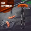 MOST Neutral Grip Pull Up Handles for Home Gym Workout, Ergonomic Pull Up Grips with Non-Slip for T-bar Row(Orange)