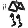 Double D Handle + Lifting Wrist Straps + Snap Hooks