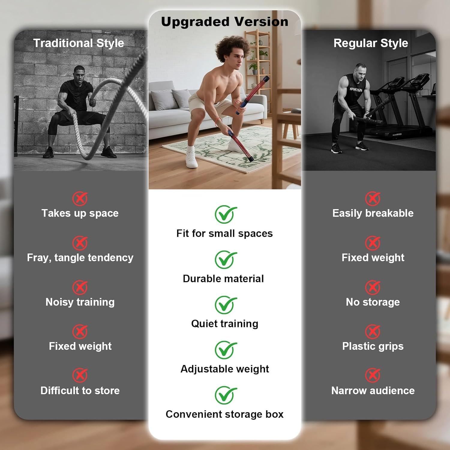 imageASIEIT Weight Pulley System for Home Gym Upgraded Cable Pulley Attachments for Garage Gym Durable Cable Machine for LAT Pull Down Biceps Curl Tricep Shoulder WorkoutAdjustable Battle Ropes