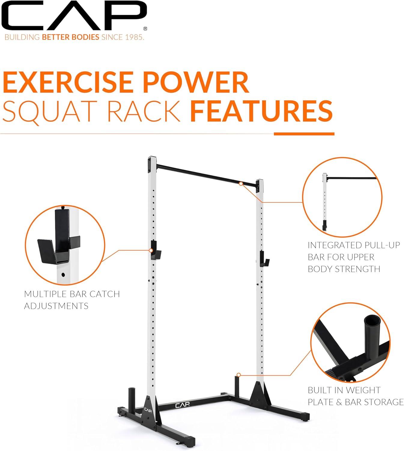 imageCAP Barbell Power Racks and AttachmentsFM905Q White