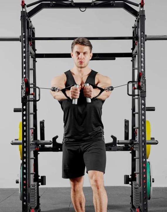 imageMikolo Aluminum Alloy Cable Machine Handles Exercise Handles D Handle Cable Attachments for Gym Durable Cable Machine Attachment for Cable Crossover TrainingAluminum Alloy Handles Without Bearing