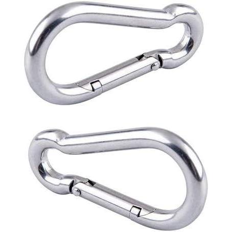imageFITNESS MANIAC Strength Training Gym Accessories Home Gym Cable Attachments Exercise Machine Equipment Pull Press Down AccessorySnap Hooks Pair