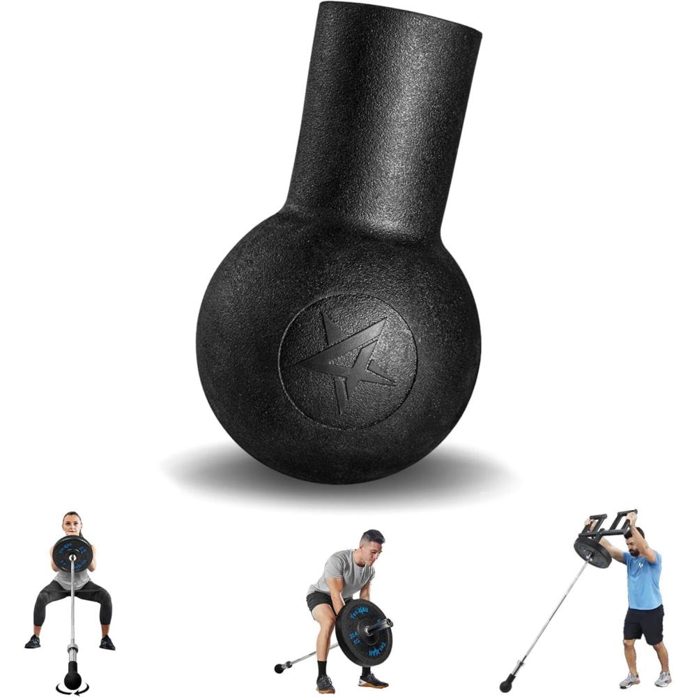 imageYes4All Exercise Machine Adjustable T Bar Row Attachment D Row HandleLandmine Handle Attachment with Textured Rubber HandlesH Barbell Bombs