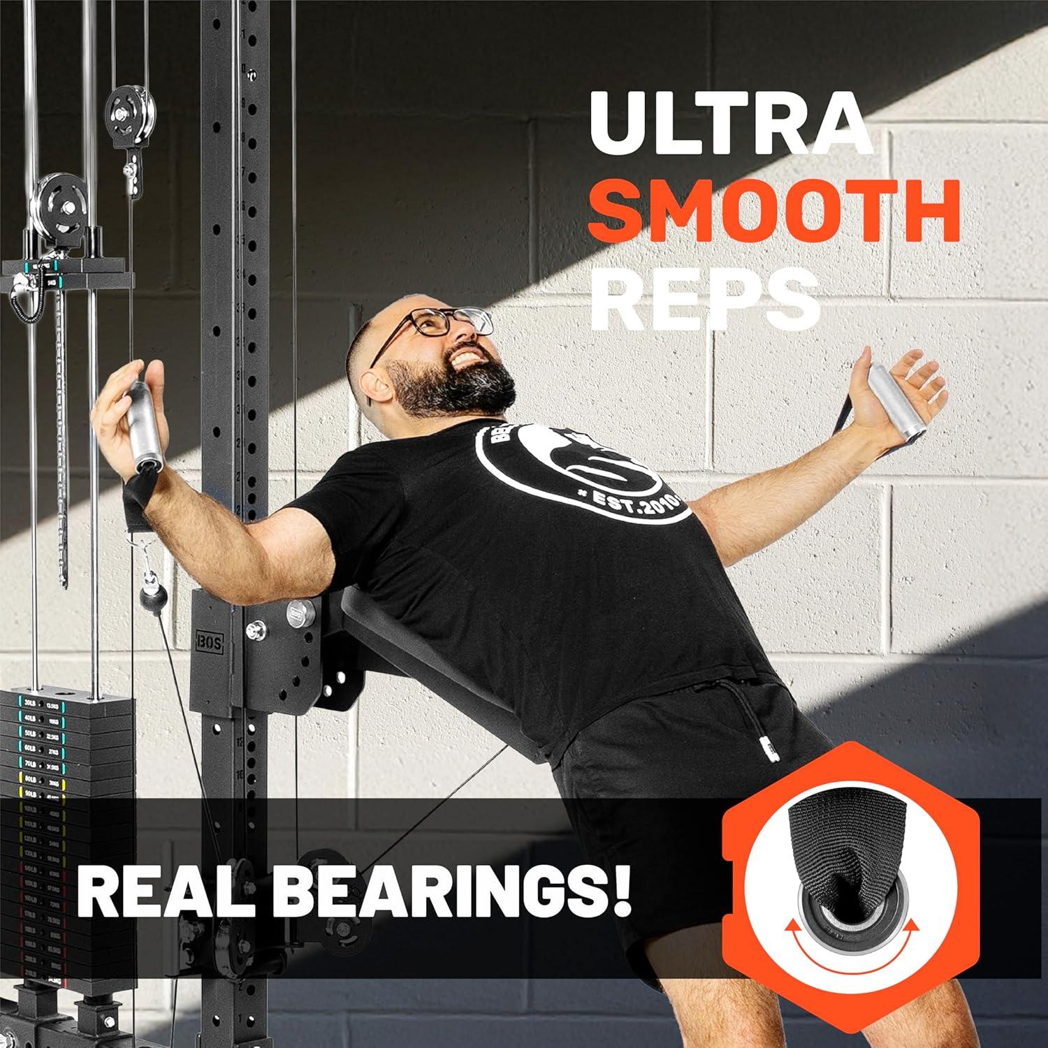 imageBells of Steel Aluminum Exercise Handles for Cable Machine Attachment Premium Gym Handles for Functional Trainers SmoothBearing Rotation Light Knurling Grip RustResistant Sold in Pairs