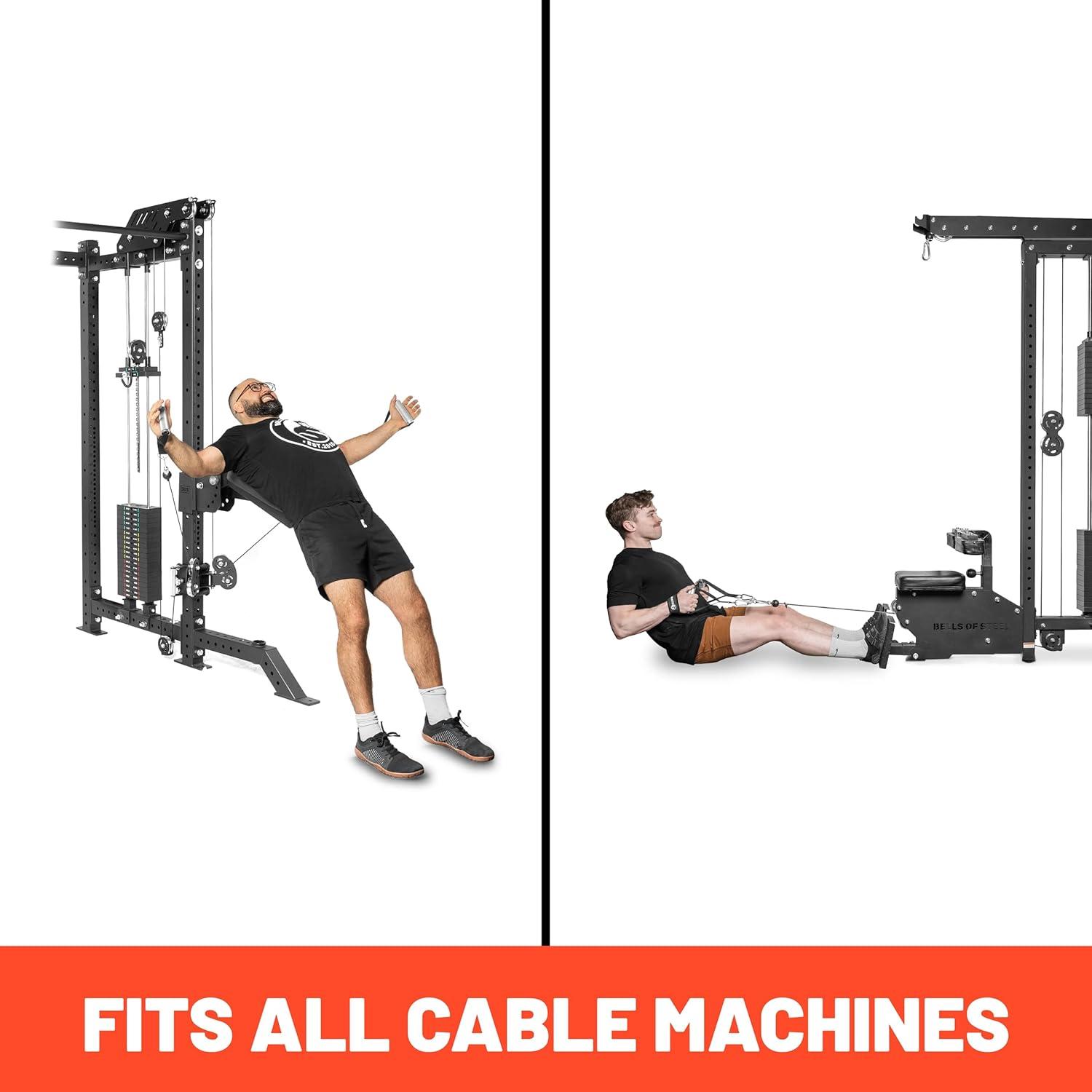 imageBells of Steel Aluminum Exercise Handles for Cable Machine Attachment Premium Gym Handles for Functional Trainers SmoothBearing Rotation Light Knurling Grip RustResistant Sold in Pairs