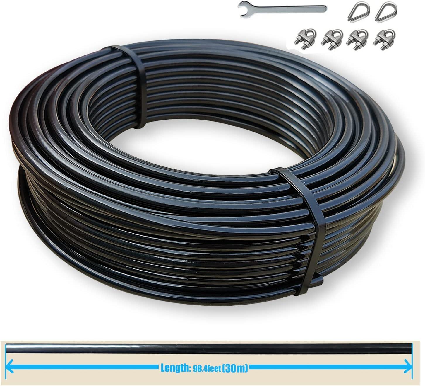 imageKORIKAHM Replacement Cables for Home Gym 656984 Ft Fitness Pulley Cable 5mm TPU Coated Weight Machine Steel Cable Replacement for Pulley System Gym984 Feet