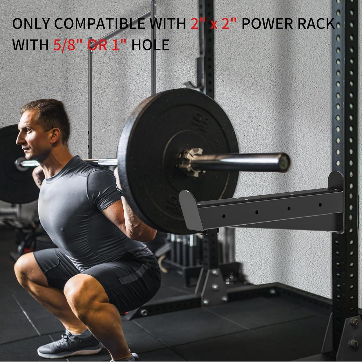 imageKipika Anchor for Resistance Bands Fits 3 x 3 Power Rack with 58 or 1 Hole Heavy Duty Steel Hooks with Rubber Pads for Home Gym Workouts Strength Trainingand Physical Therapy Exercise 2 Packfor 2x2 Rack with 58 or 1 Hole