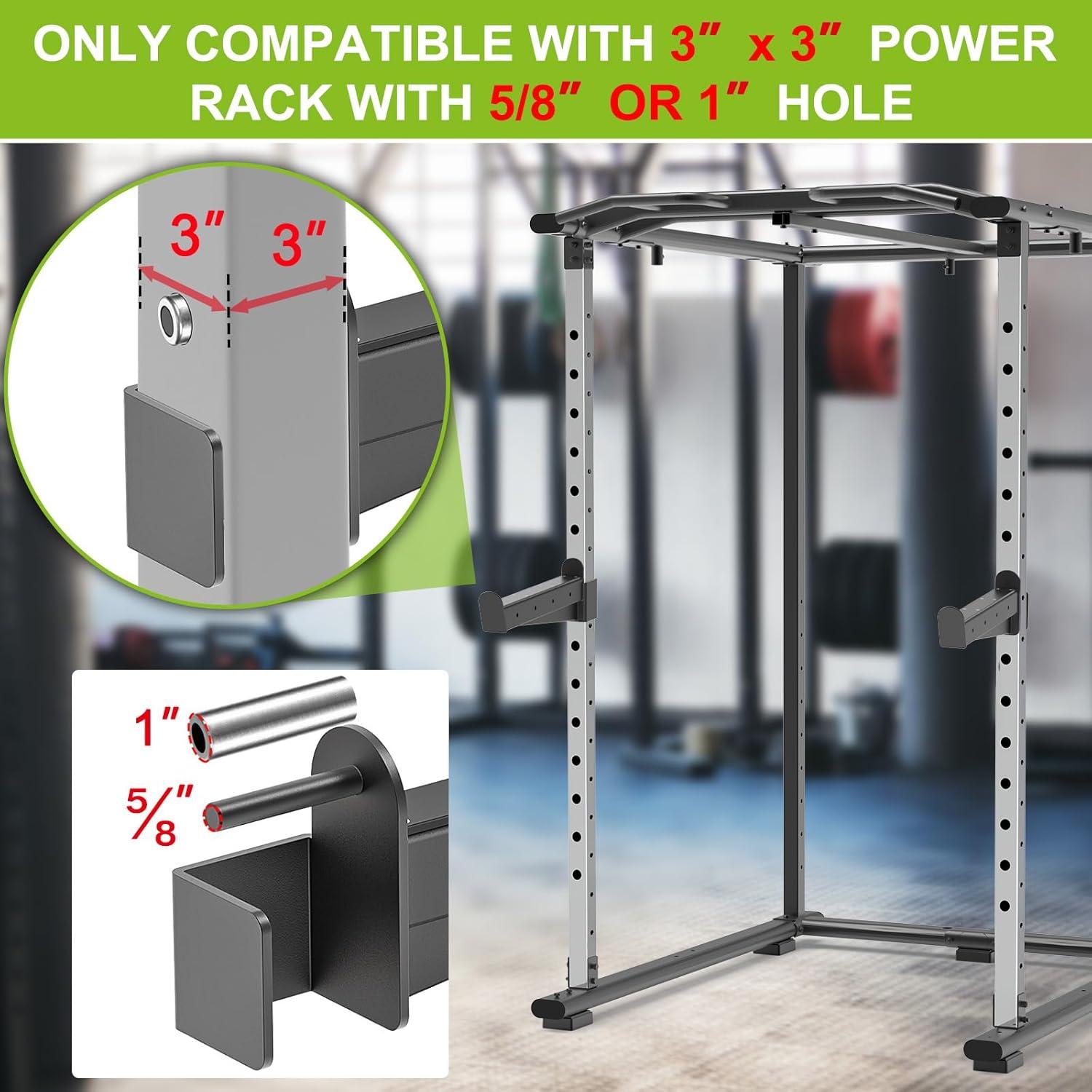 imageKipika Anchor for Resistance Bands Fits 3 x 3 Power Rack with 58 or 1 Hole Heavy Duty Steel Hooks with Rubber Pads for Home Gym Workouts Strength Trainingand Physical Therapy Exercise 2 PackFor 3x3 Rack with 58 or 1 Hole