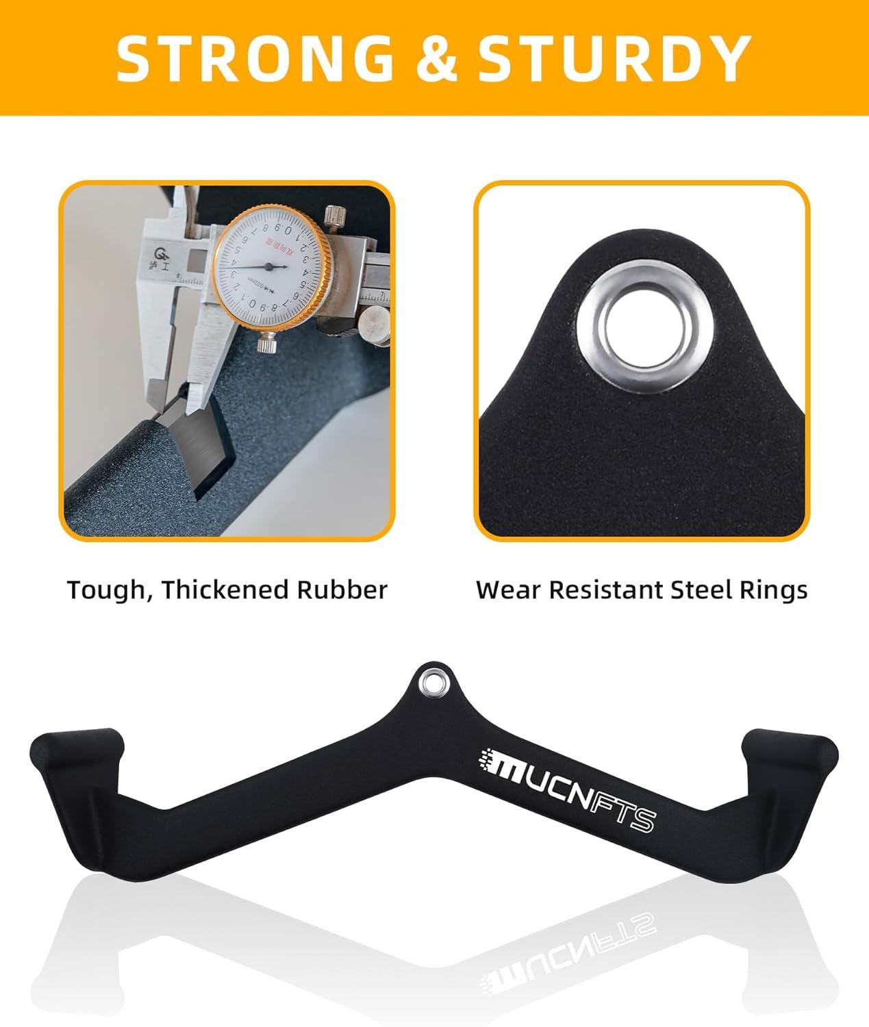 imageLAT Pulldown Attachments Thickened Ergonomic Back Tricep Training Handle LAT Pull Down Bar for Press Down Exercises Cable Attachments for Gym and Home33In