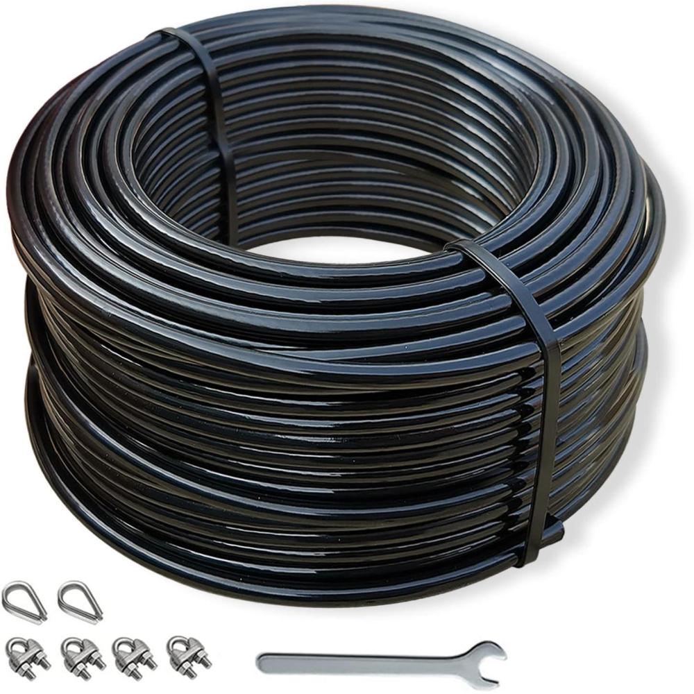imageKORIKAHM Replacement Cables for Home Gym 656984 Ft Fitness Pulley Cable 5mm TPU Coated Weight Machine Steel Cable Replacement for Pulley System Gym984 Feet
