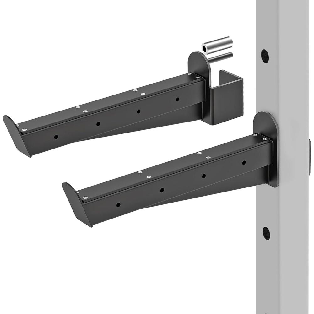 imageKipika Anchor for Resistance Bands Fits 3 x 3 Power Rack with 58 or 1 Hole Heavy Duty Steel Hooks with Rubber Pads for Home Gym Workouts Strength Trainingand Physical Therapy Exercise 2 PackFor 3x3 Rack with 58 or 1 Hole