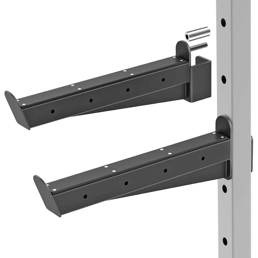 imageKipika Anchor for Resistance Bands Fits 3 x 3 Power Rack with 58 or 1 Hole Heavy Duty Steel Hooks with Rubber Pads for Home Gym Workouts Strength Trainingand Physical Therapy Exercise 2 Packfor 2x2 Rack with 58 or 1 Hole