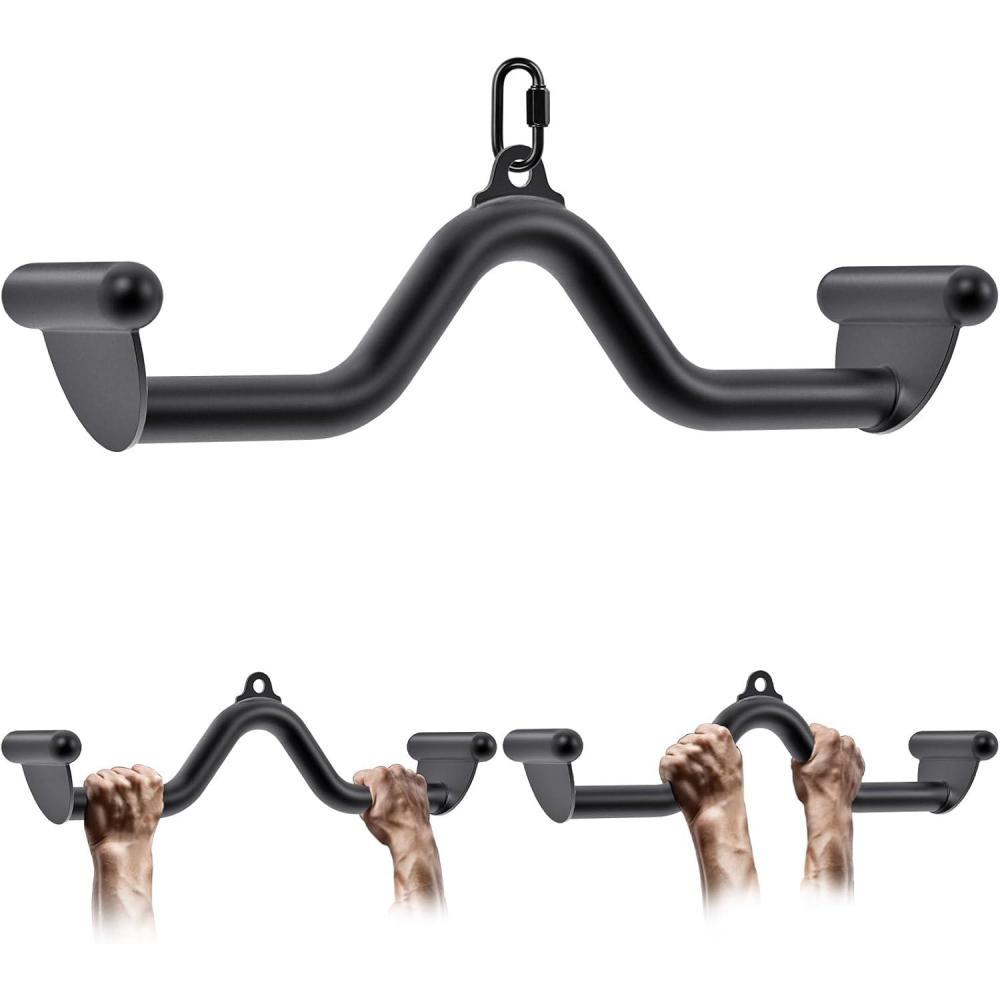 imageKipika LAT Pull Down Bars Cable Machine Attachment Rowing Tbar Vbar Set Back Strength Training Handle Grips for Cable Machine Rowing Machine 12 20 24 28 32 Five Sizes20