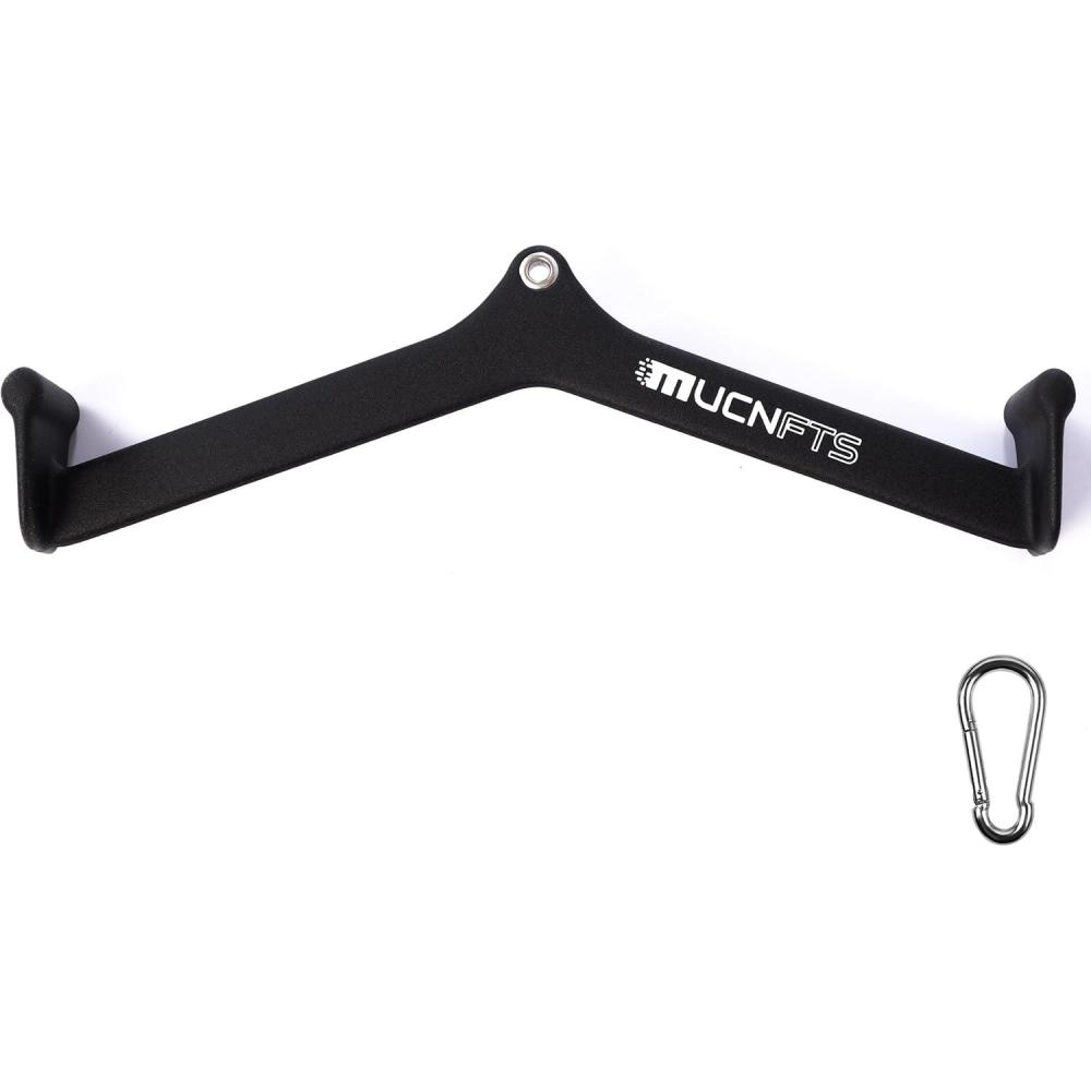 imageLAT Pulldown Attachments Thickened Ergonomic Back Tricep Training Handle LAT Pull Down Bar for Press Down Exercises Cable Attachments for Gym and HomeJS5004