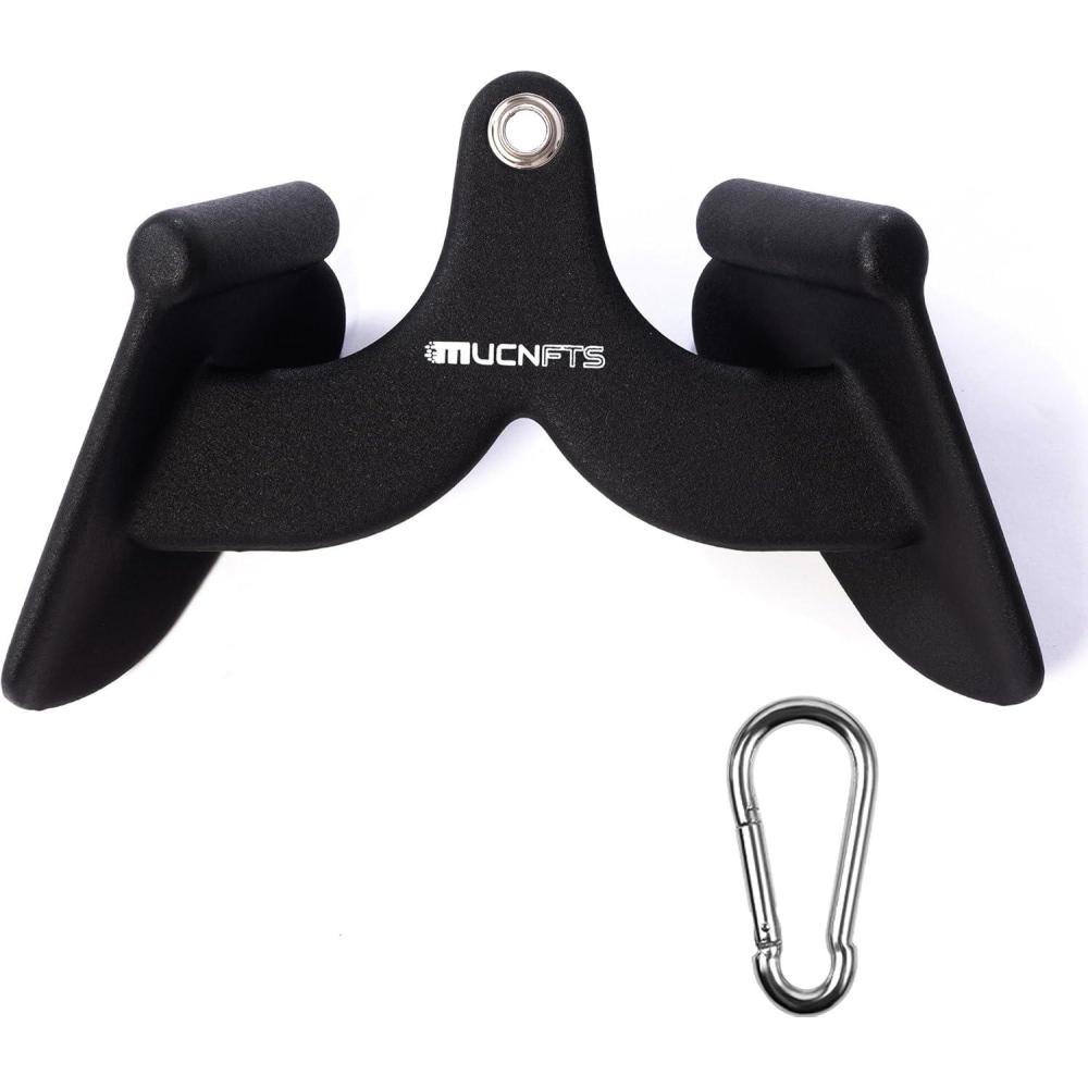 imageLAT Pulldown Attachments Thickened Ergonomic Back Tricep Training Handle LAT Pull Down Bar for Press Down Exercises Cable Attachments for Gym and HomeJS5001