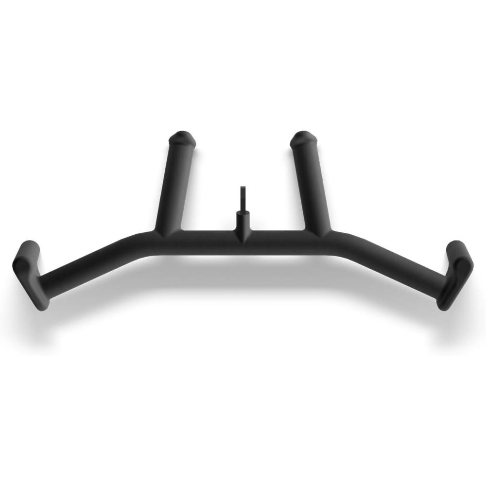 imageMikolo 2in1 Lat Pulldown Bar Narrow and Wide Grip Lat Pull Down Attachments for Home GymNeutral Grip Cable Machine Attachments for Back and Upper Body Training