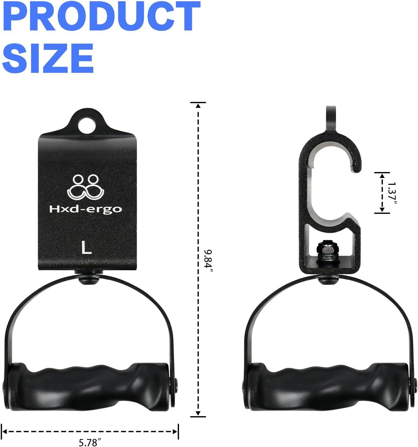 imageRotating PullUp HandlesErgonomic Exercise Handle for LAT Pulldown AttachmentsSeated RowsBarbell Handles Quick Attachment to Bar for Strength Training WorkoutBlack