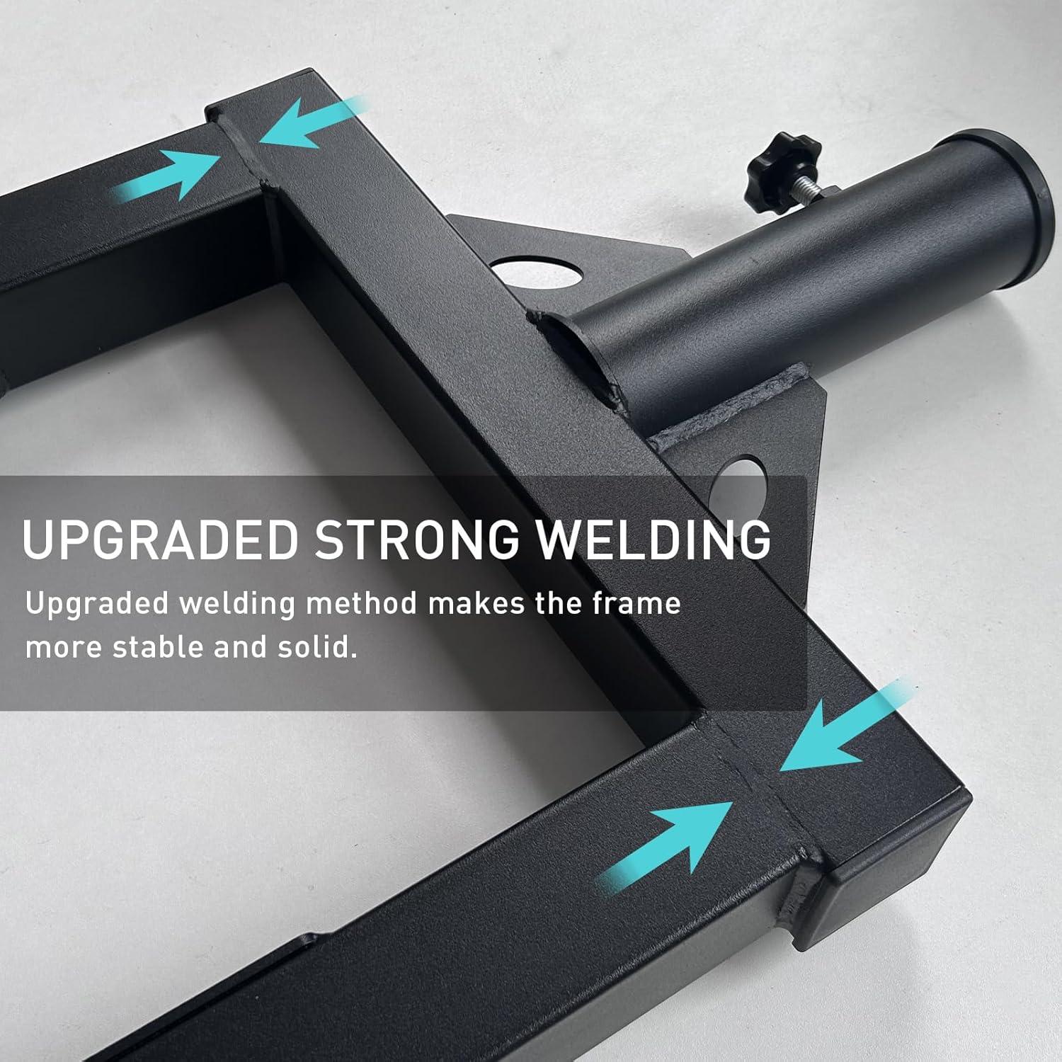 imageViking Press Landmine Handle for 2Inch Barbell Hack Squat TBar Row Attachment Strength Training Accessories Shoulder Press Landmine Attachment EquipmentStyle G