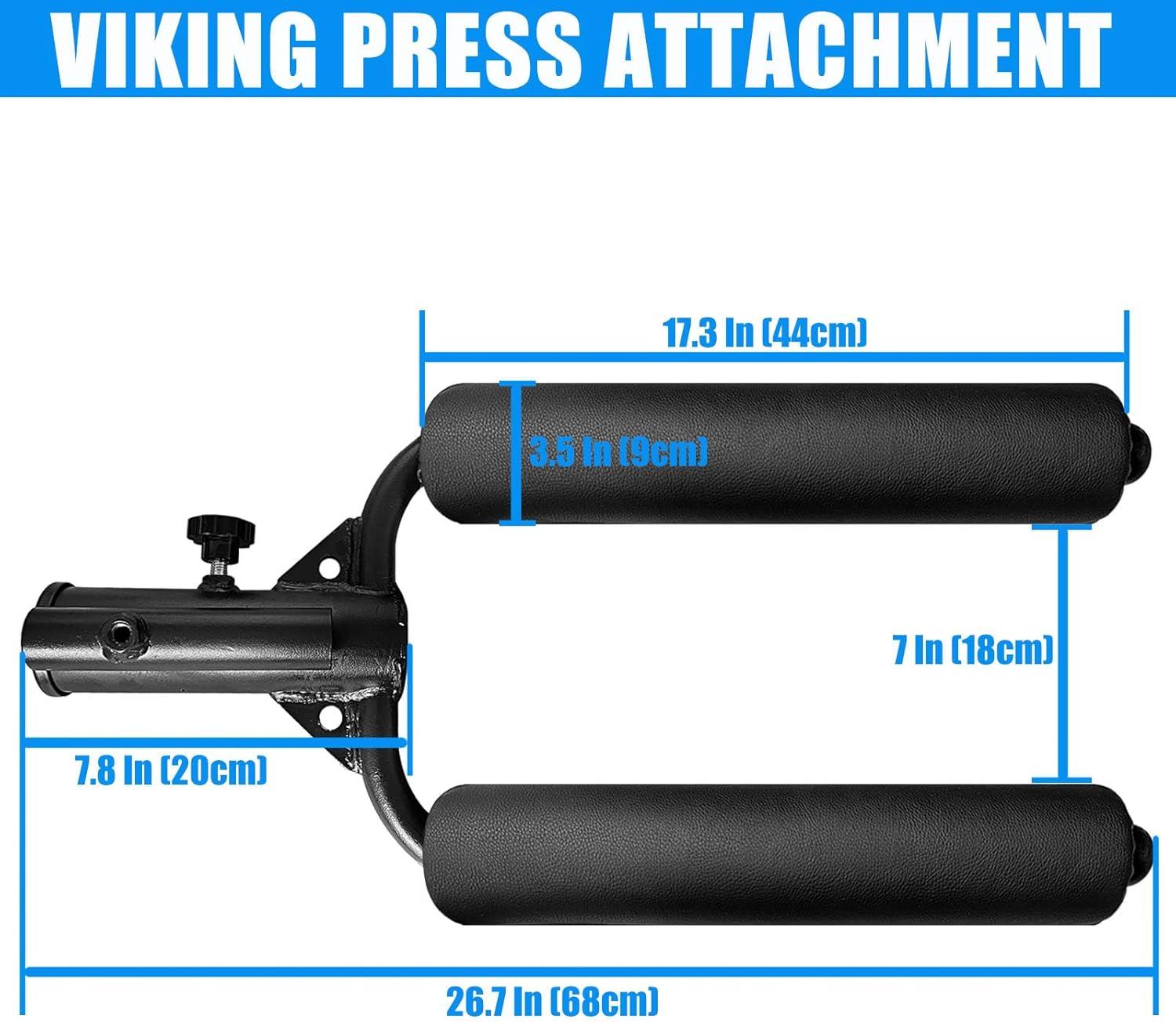 imageViking Press Landmine Handle for 2Inch Barbell Hack Squat TBar Row Attachment Strength Training Accessories Shoulder Press Landmine Attachment EquipmentStyle M