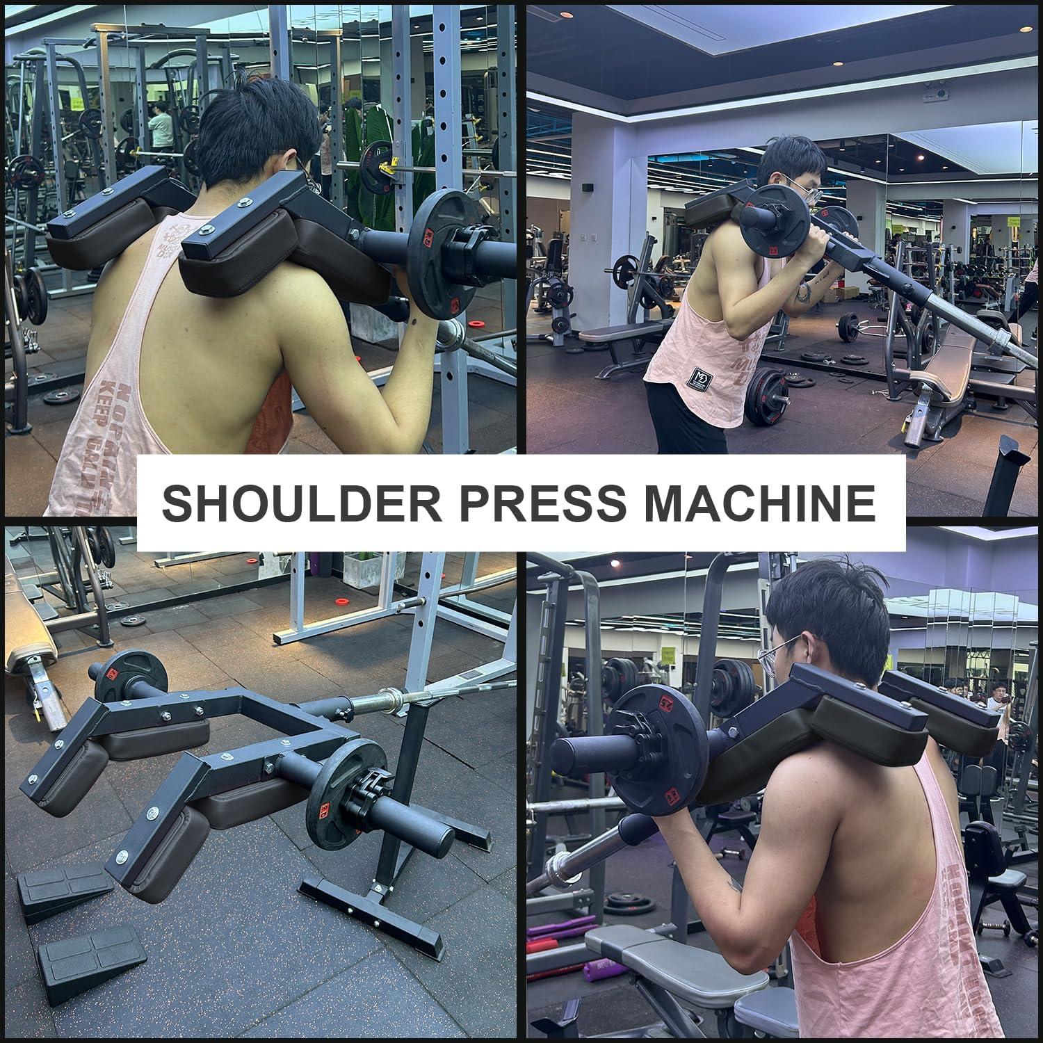 imageViking Press Landmine Handle for 2Inch Barbell Hack Squat TBar Row Attachment Strength Training Accessories Shoulder Press Landmine Attachment EquipmentStyle G