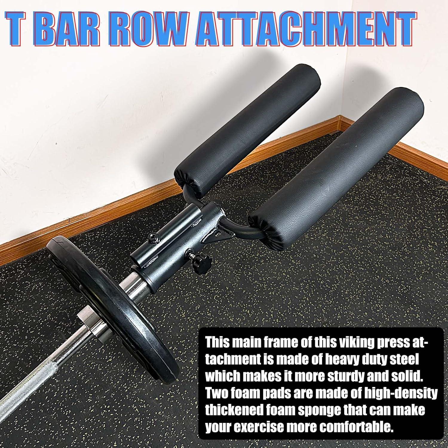 imageViking Press Landmine Handle for 2Inch Barbell Hack Squat TBar Row Attachment Strength Training Accessories Shoulder Press Landmine Attachment EquipmentStyle M