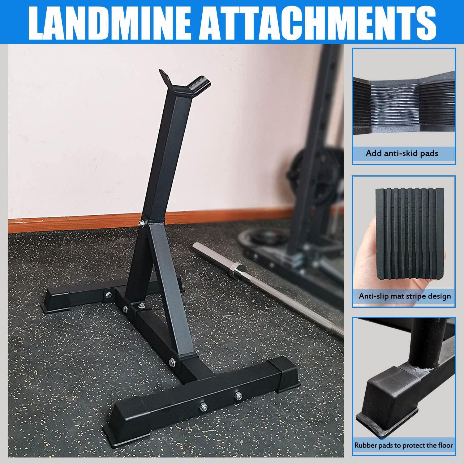 imageViking Press Landmine Handle for 2Inch Barbell Hack Squat TBar Row Attachment Strength Training Accessories Shoulder Press Landmine Attachment EquipmentStyle H