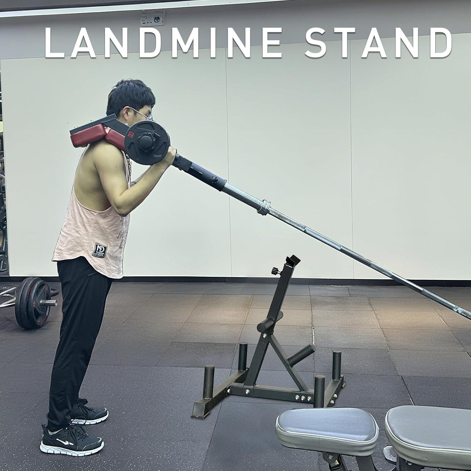 imageViking Press Landmine Handle for 2Inch Barbell Hack Squat TBar Row Attachment Strength Training Accessories Shoulder Press Landmine Attachment EquipmentStyle O