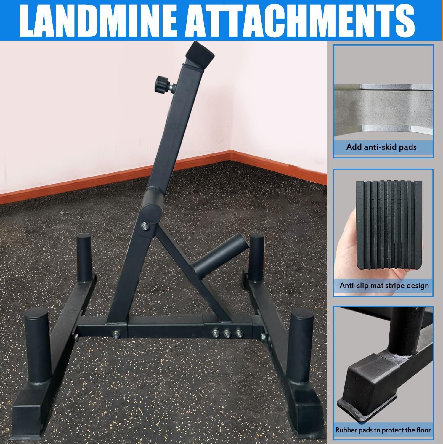 imageViking Press Landmine Handle for 2Inch Barbell Hack Squat TBar Row Attachment Strength Training Accessories Shoulder Press Landmine Attachment EquipmentStyle O