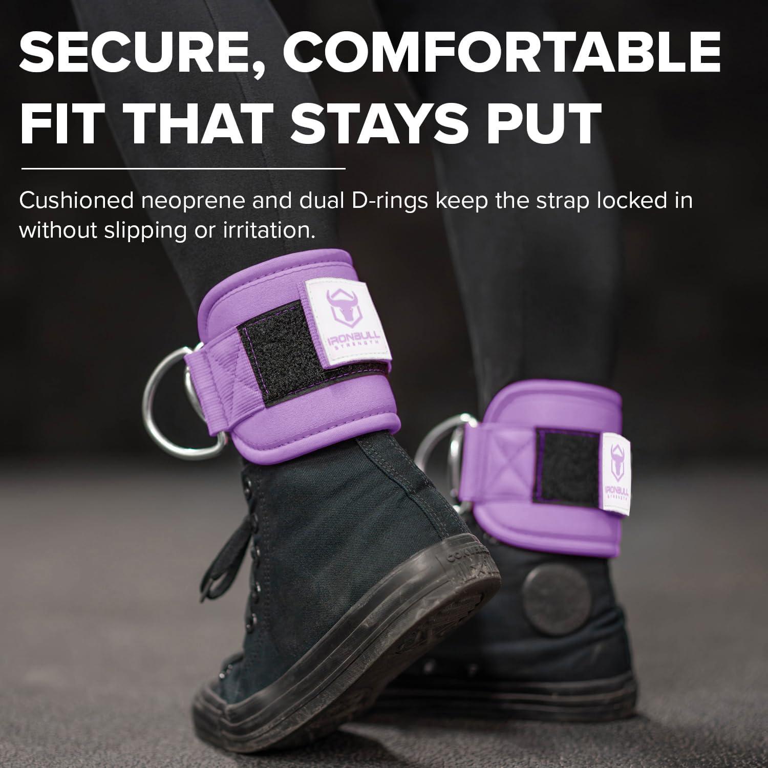 imageWomens Ankle Strap for Cable Machines amp Resistance Bands Gym amp Home Workout Cuff Attachment for Leg Extensions Kickbacks Hip Abductors Booty ExercisesLavender