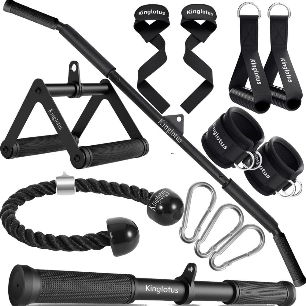 imageCable Machine for Home Gym Triceps Press Down Cable Machine attachments LAT Pull Down attachments Triceps Pull Down attachments Fitness Equipment Cable Accessories