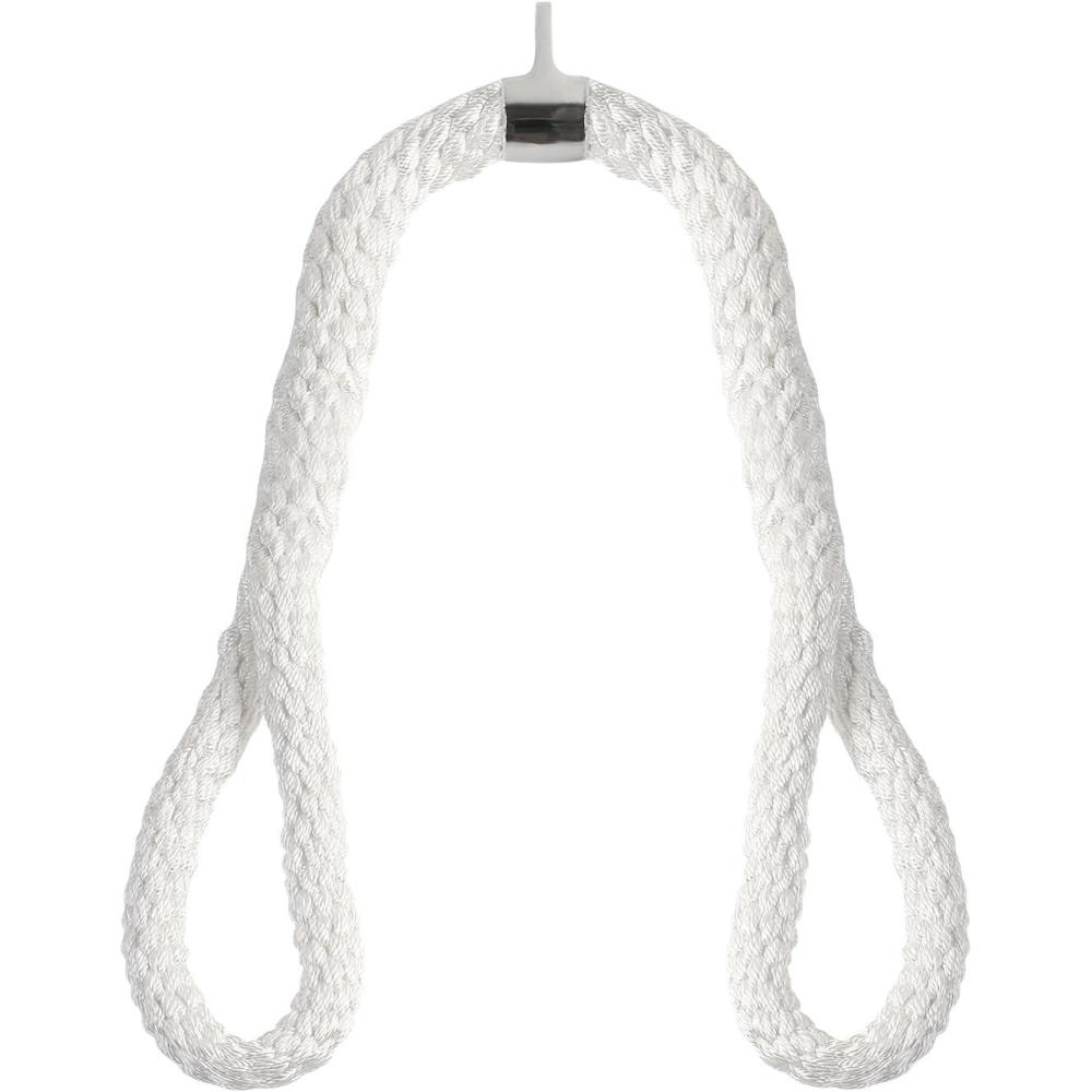 imageTricep Rope 39 Inches Tricep Rope Cable Attachment  Tricep Pull Down Rope for Cable Machine Easy to Grip amp NonSlip Cable Attachment for Gym Workout Exercisewhite