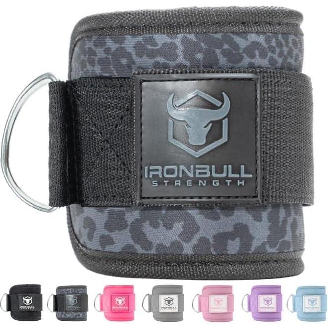 imageWomens Ankle Strap for Cable Machines amp Resistance Bands Gym amp Home Workout Cuff Attachment for Leg Extensions Kickbacks Hip Abductors Booty ExercisesBlack Leopard