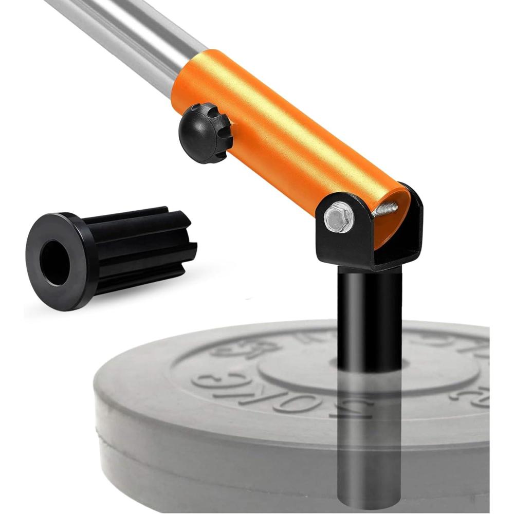 imageYes4All TBar Row Plate Post Insert Landmine Attachment Fit 1 amp 2 Olympic Bars Full 360 Swivel amp Easy to InstallBOrange Tbar Row Insert