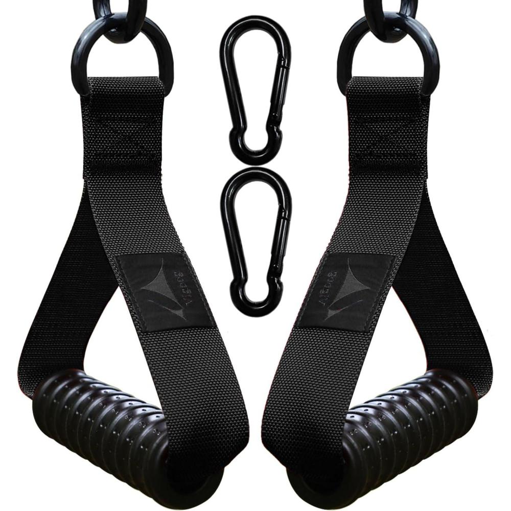 image1000lbs Heavy Duty Fitness Handles  NonSlip Rubber Exercise Grips for Cable Machines Resistance Bands Pulley Systems  Universal Attachment for Home amp Commercial Gym Workout EquipmentsCarbon Black XG