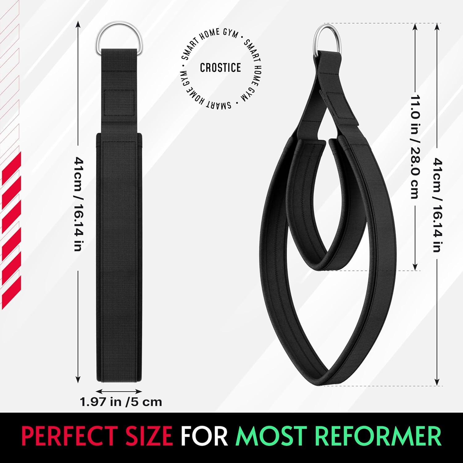 imagePilates Loops Compatible with Tonal Machine Pilates Equipment Soft Straps for Smart Home Gym Double Loop Straps for Yoga Exercises Enhanced Grip and Thickness Stability