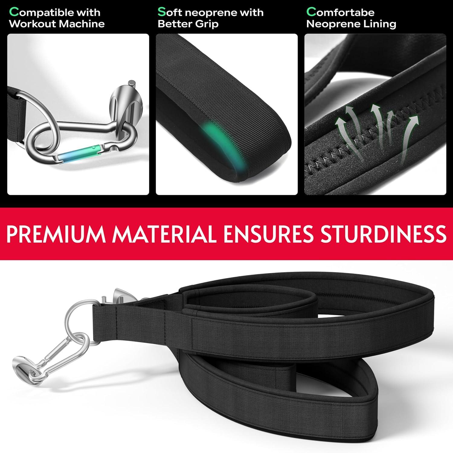 imagePilates Loops Compatible with Tonal Machine Pilates Equipment Soft Straps for Smart Home Gym Double Loop Straps for Yoga Exercises Enhanced Grip and Thickness Stability