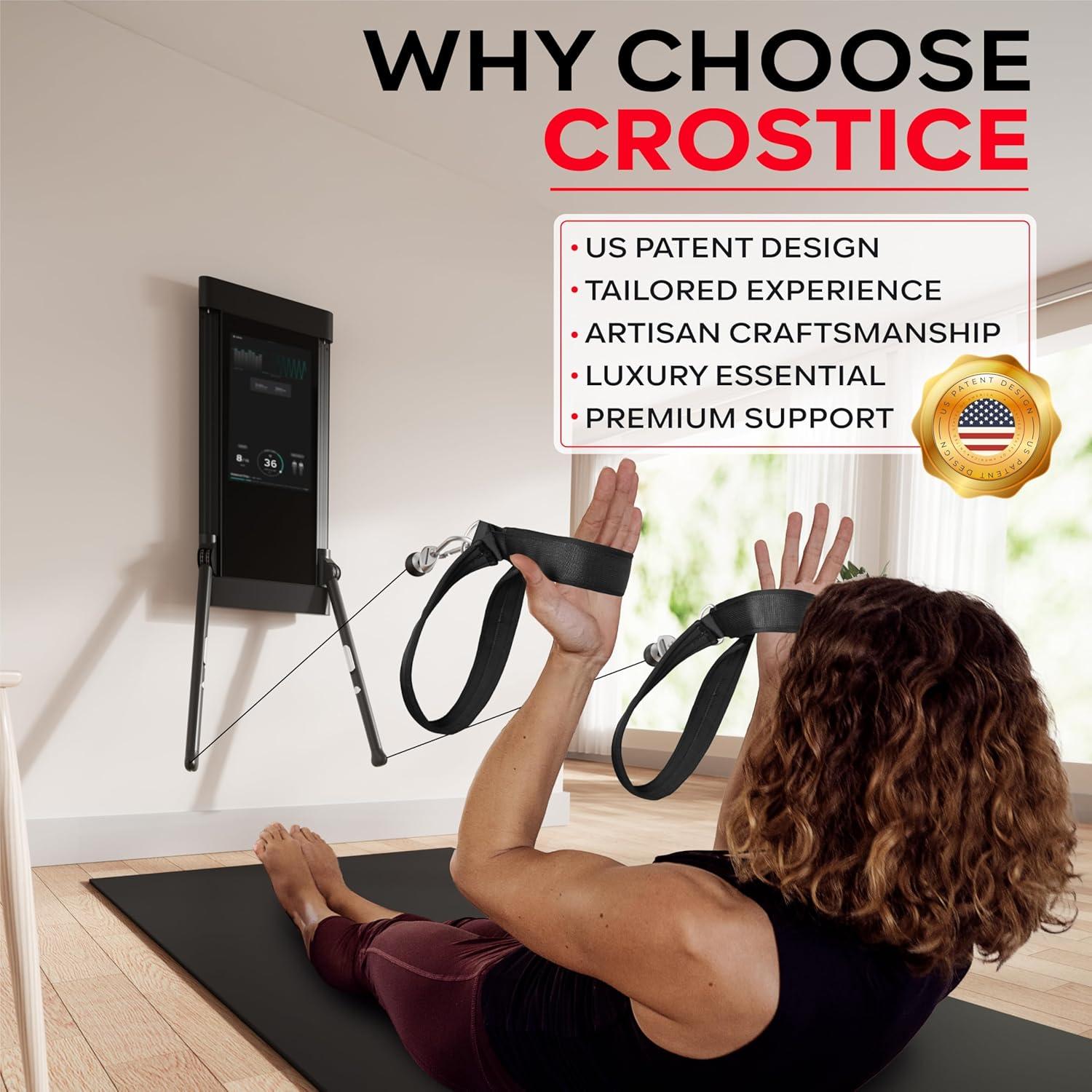 imagePilates Loops Compatible with Tonal Machine Pilates Equipment Soft Straps for Smart Home Gym Double Loop Straps for Yoga Exercises Enhanced Grip and Thickness Stability