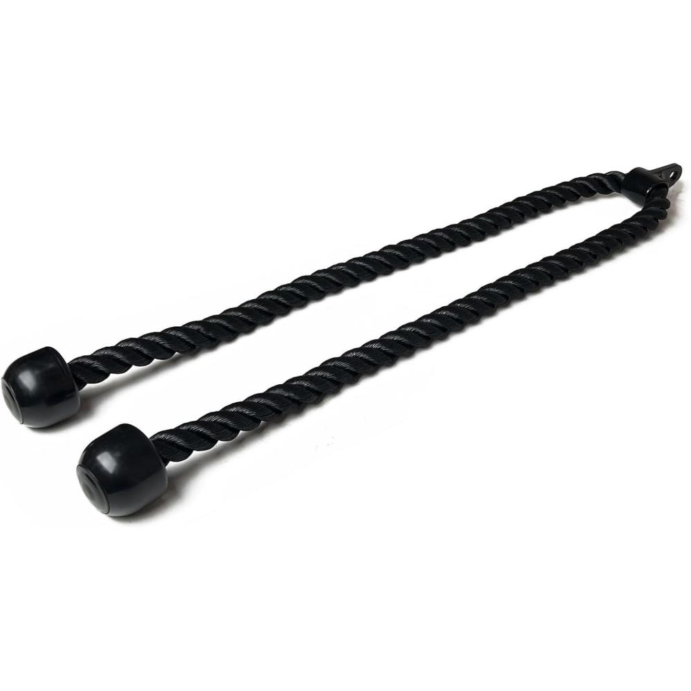 imageKORIKAHM Long Tricep Rope Rope Pull Down Attachment 47 55 63Inch Length Long Tricep Rope Cable Attachment Tricep Pull Down Rope for Home Gym Pulley SystemCable Machine AttachmentLength 63