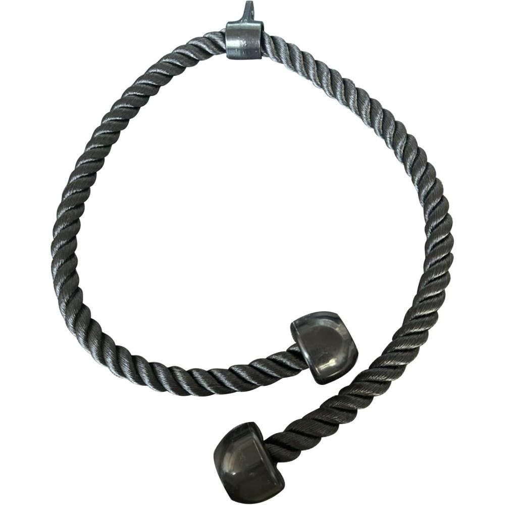 imageKORIKAHM Long Tricep Rope Rope Pull Down Attachment 47 55 63Inch Length Long Tricep Rope Cable Attachment Tricep Pull Down Rope for Home Gym Pulley SystemCable Machine AttachmentLength 55