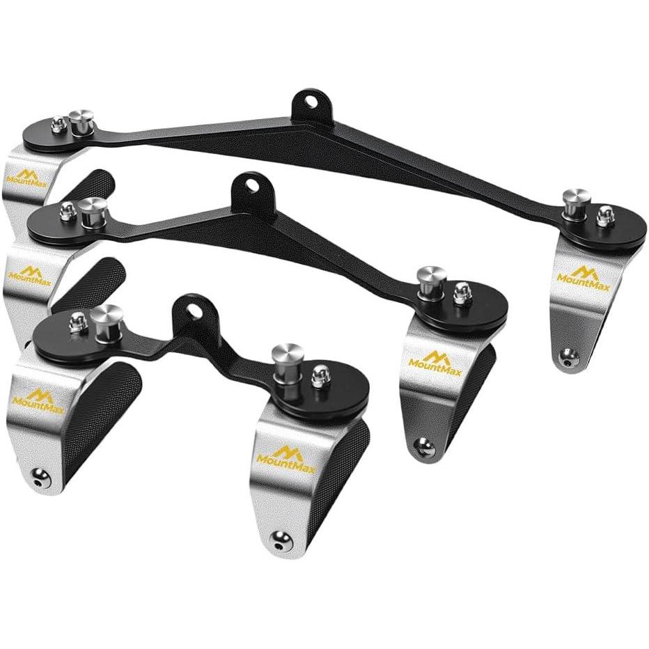 imageLat Pulldown Bar Set for Cable Machine 3Bar MultiGrip Attachments with 360 Rotating Handles 16Position Adjustable Angles 30mm Knurled NarrowMidWide Grips 660lb Aluminum Alloy
