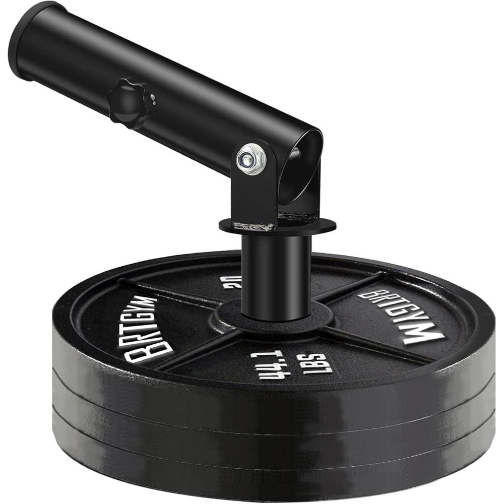 imageT Bar Row Landmine Attachment for 2 Olympic Bars HeavyDuty Steel 360 Swivel Workout Home Gym EquipmentT Bar Row Landmine