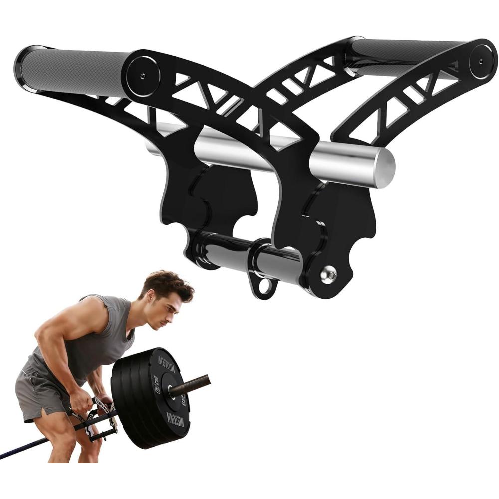 imageFitarc Adjustable Width T Bar Row HandleLandmine Attachment for BarbellU Clips Gym Landmine Handle V Bar Attachment Exercise for BackArmShoulder