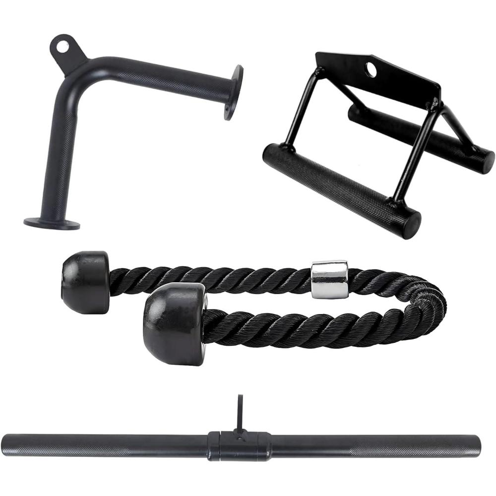 imageFitvids Cable Machine Attachment4Piece SetBlack